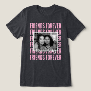 Freunde für immer mit individuellen Namen Tri-Blend Shirt