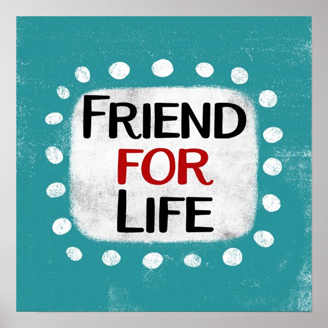 Freunde für Life Poster Wall Art (Vorne)