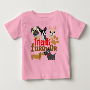 Freunde Furever Hunde Welpen Baby T-shirt