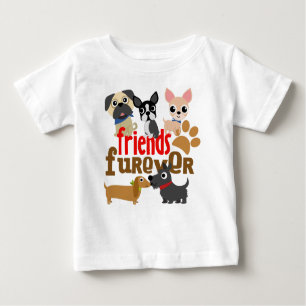 Freunde Furever Hunde Welpen Baby T-shirt