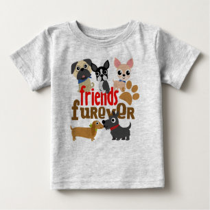 Freunde Furever Hunde Welpen Baby T-shirt