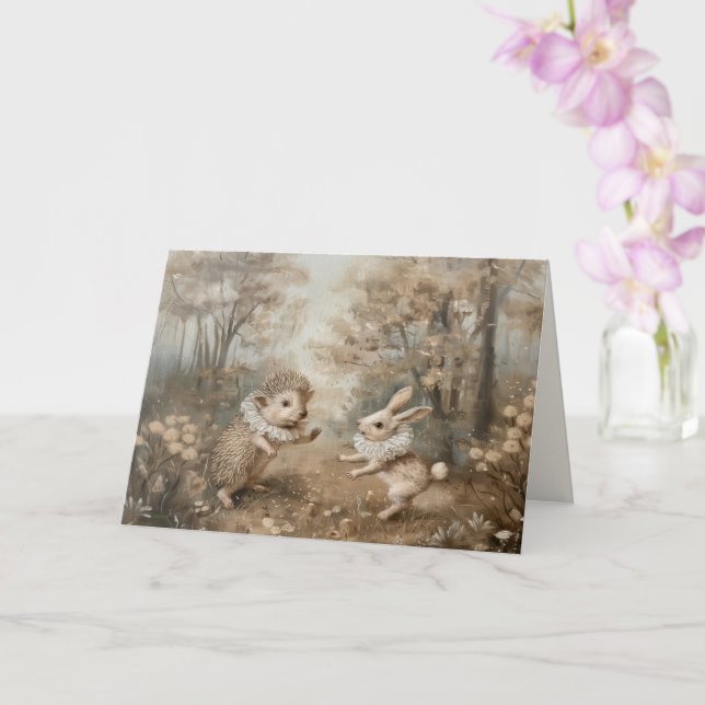 Freunde - geklappte Grußkarte Karte (Orchidee)