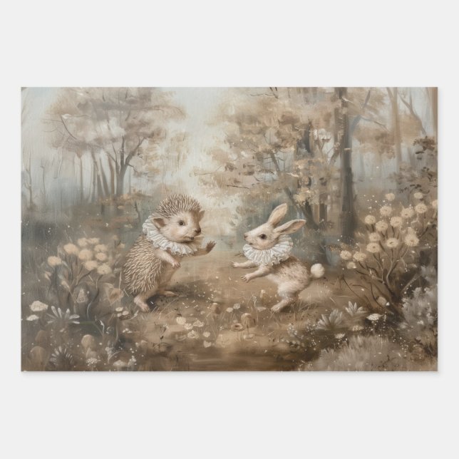 Freunde - Geschenkpapier für Ölgemälde Set (Vorderseite)