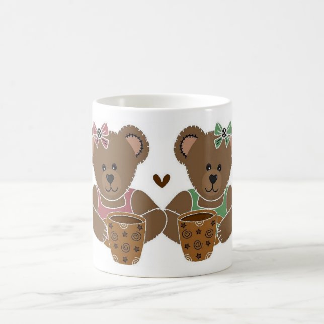 Freunde große Teddybär-Kaffeetasse Kaffeetasse (Mittel)