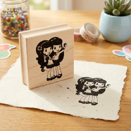 Freunde Gummistempel