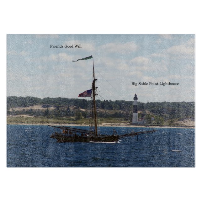 Freunde gute Will & Big Sable Lt Schneidebrett (Vorderseite)