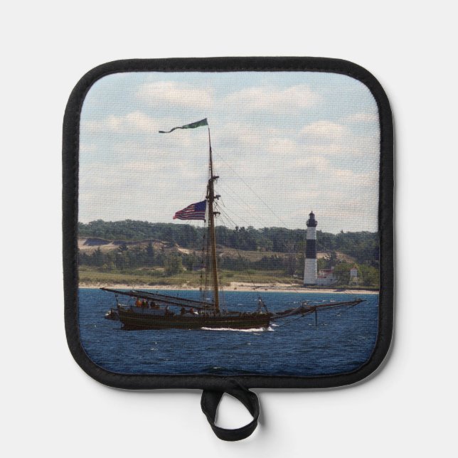 Freunde Guten Willen Großer Leuchtturm Besitzer Topflappen (Vorderseite)