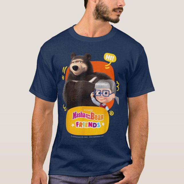 Freunde Hallo lustig T-Shirt (Vorderseite)