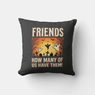 Freunde Halloween Geist Friedhof Design_1 Kissen