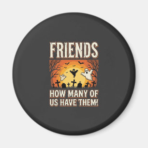 Freunde Halloween Geist Friedhof Design_1 Magnet