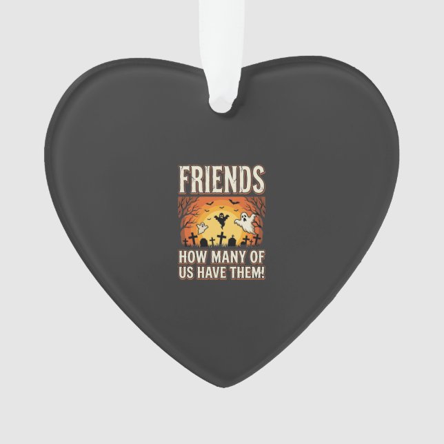 Freunde Halloween Geist Friedhof Design_1 Ornament (Vorderseite)
