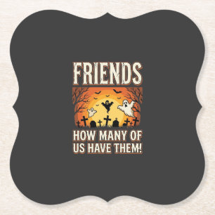 Freunde Halloween Geist Friedhof Design_1 Untersetzer