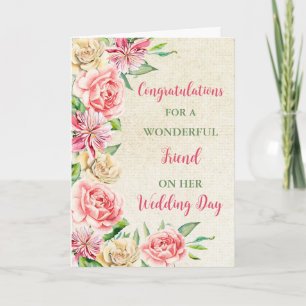 Freunde Hochzeitstag Herzlichen Glückwunsch Karte