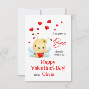 Freunde im Klassenzimmer Valentine's Day Card Einladung