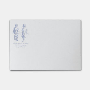 Freunde immer in Ihrem Herz-Zitat Post-it Klebezettel