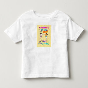 Freunde Jersey Skate mit Herz, schwingen mit Geist Kleinkind T-shirt