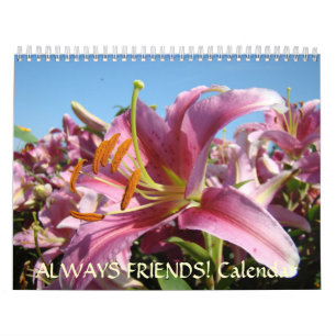 FREUNDE! Kalender Lilien Blumen Weihnachtsgeschenk