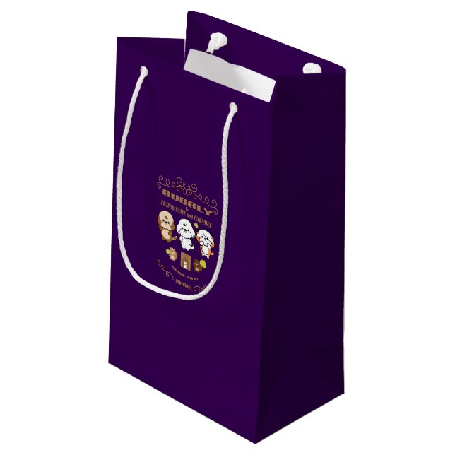 Freunde Kleine Geschenktüte (Rückseite Schrägansicht)