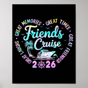 Freunde Kreuzfahrt 2026 Übereinstimmende Gruppenur Poster