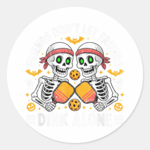 Freunde Lass Freunde nicht allein Halloween Ckl Runder Aufkleber