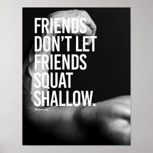 Freunde lassen nicht Freunde hocken flaches - Poster