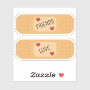 Freunde Liebe Bandaien Custom Cut Vinyl Sticker