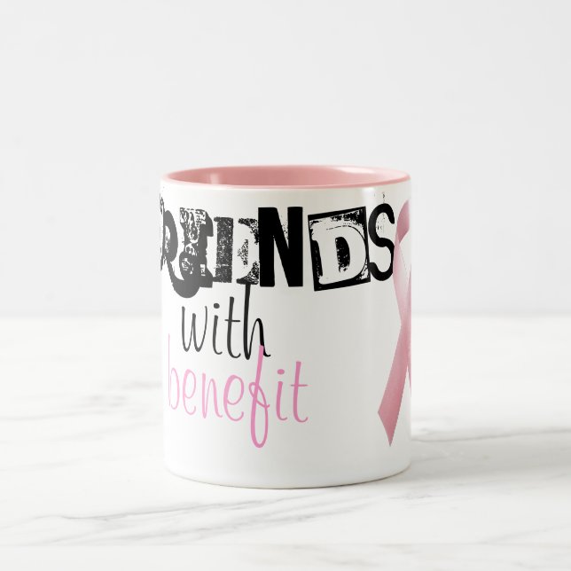 Freunde mit der Nutzen-Tasse Zweifarbige Tasse (Mittel)