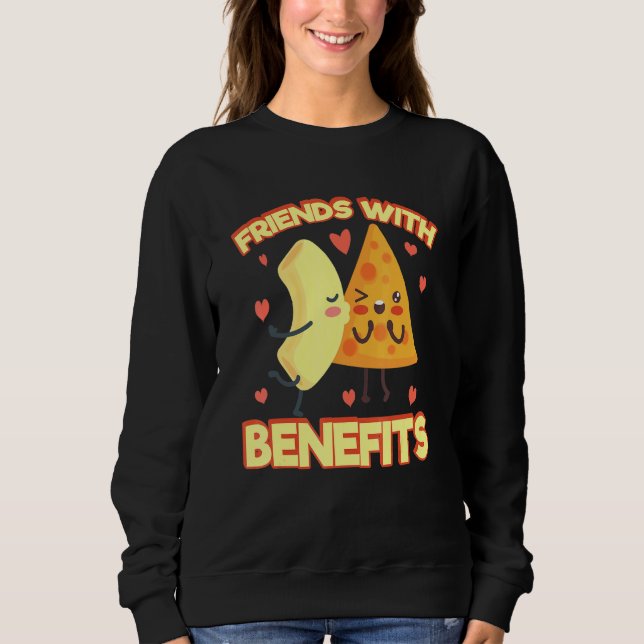 Freunde mit Vorzügen Macaroni und Käse Sweatshirt (Vorderseite)