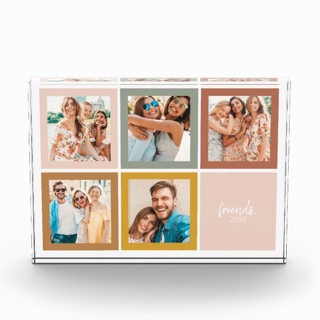 Freunde Moderner Minimaler Foto Block (Vorderseite)
