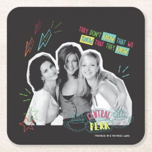 FREUNDE™  Monica, Rachel und Phoebe Rechteckiger Pappuntersetzer