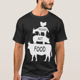 Freunde nicht Essen Vegan Vegetarier T-Shirt