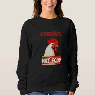 Freunde nicht Essen Vegan Vegetarisches Niedliches Sweatshirt