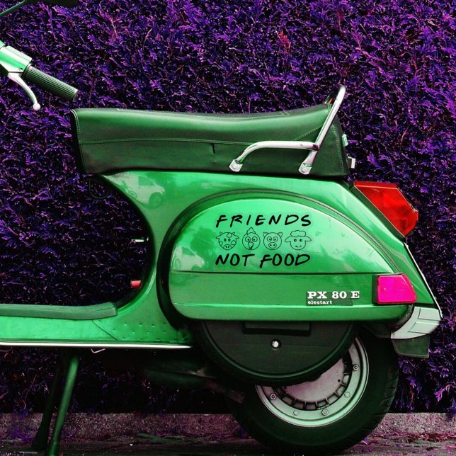 Freunde, nicht Essen, Veganer Aktivismus, Aufkleber (Von Creator hochgeladen)