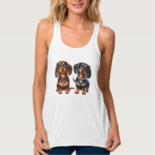 Freunde niedlicher Dackeln Tank Top