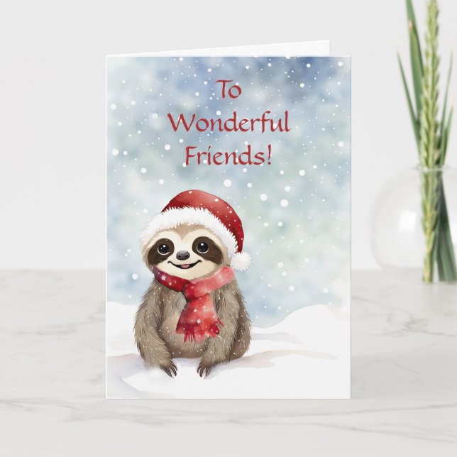 Freunde oder Freund Frohe Feiertage Weihnachten Fa Karte (Vorderseite)