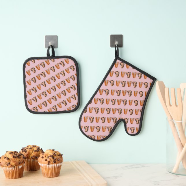 Freunde Oven Mitt & Pot Holder Set (Insitu (Hängend))