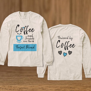 Freunde perfekte Mischung blau Kaffee Tri-Blend Shirt