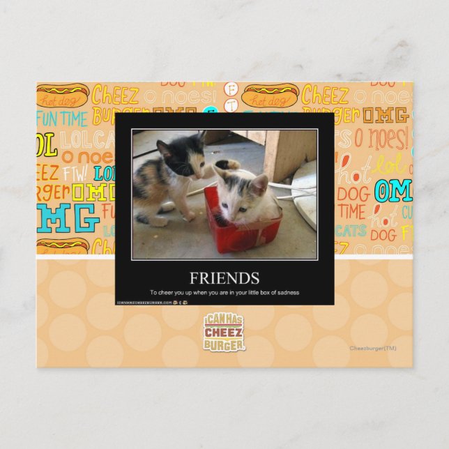 Freunde Postkarte (Vorderseite)