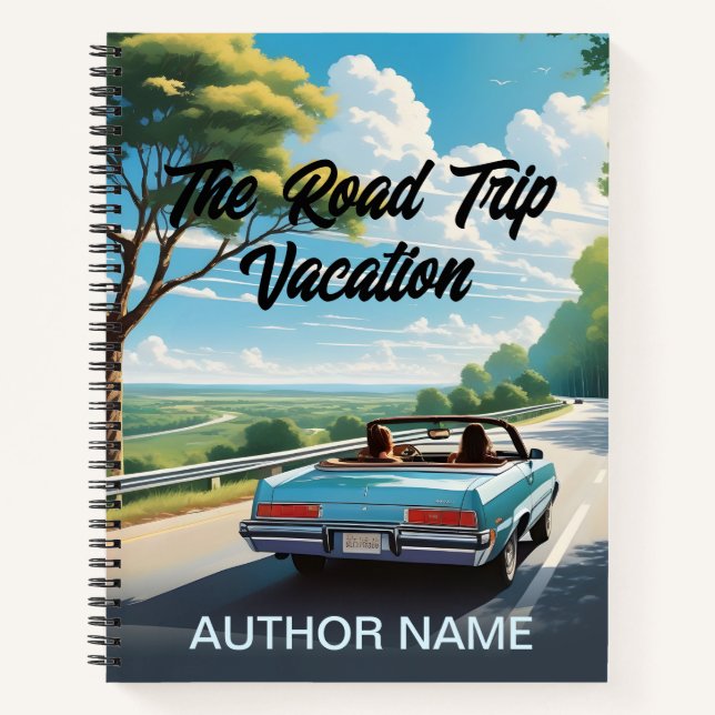Freunde Road Trip Book Cover Inspiration Notebook Notizbuch (Vorderseite)