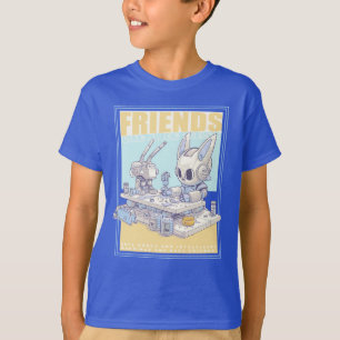 Freunde Roboter Kaninchen und Maschine 071502 T-Shirt