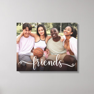 Freunde Script Foto Canvas Print Leinwanddruck
