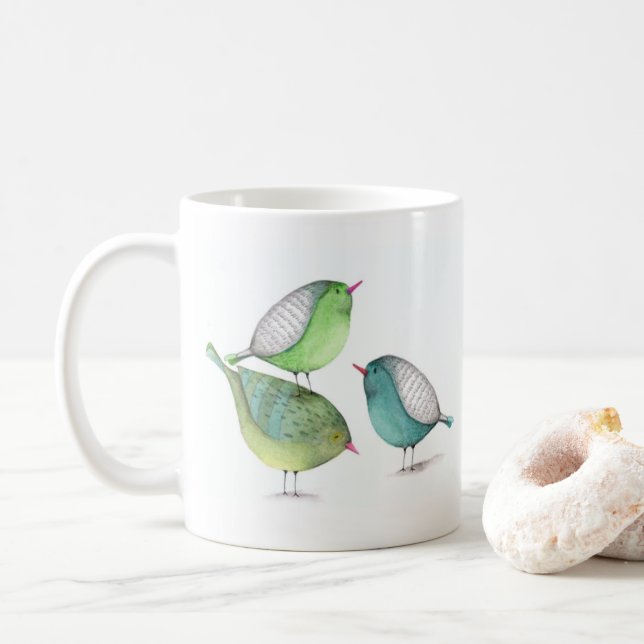 Freunde sind Familie, die Sie für Typografie wähle Kaffeetasse (Mit Donut)