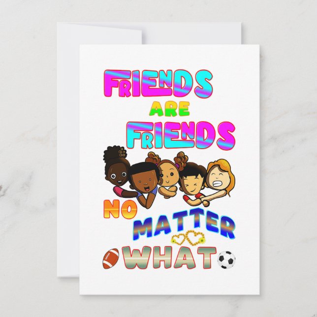 Freunde sind Freunde, egal was (Vorderseite)