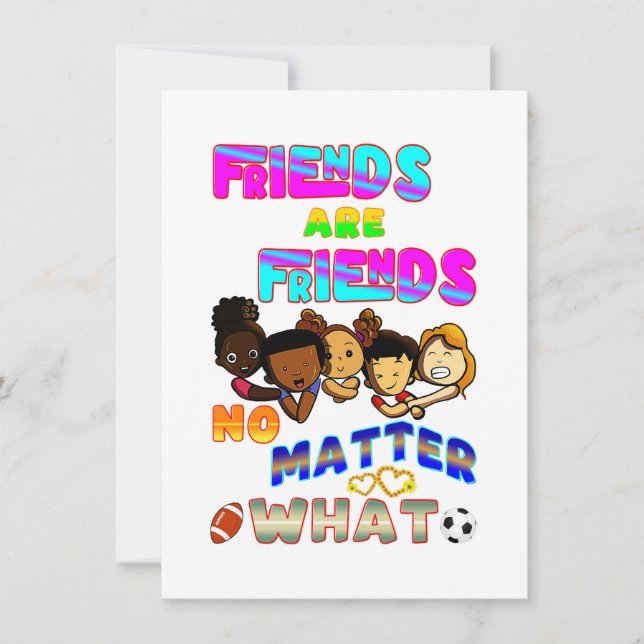Freunde sind Freunde, egal was Ankündigung (Vorderseite)