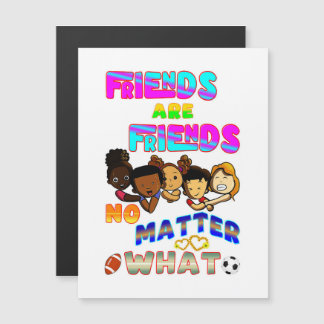 Freunde sind Freunde, egal was Magneteinladung