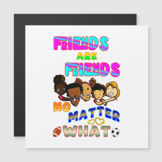 Freunde sind Freunde, egal was Magneteinladung