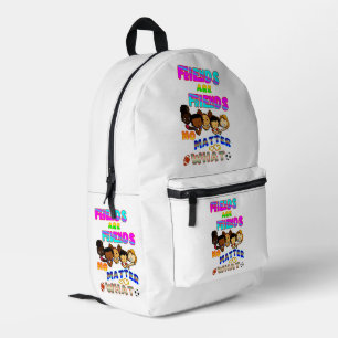 Freunde sind Freunde, egal was passiert Bedruckter Rucksack