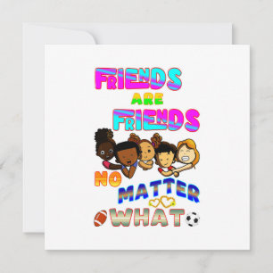 Freunde sind Freunde, egal was passiert Feiertagskarte