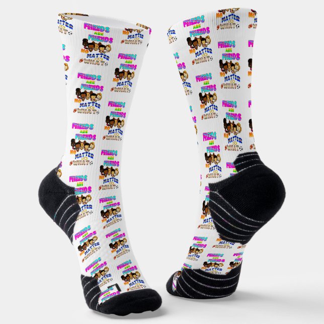 Freunde sind Freunde, egal was passiert Socken (Gewinkelt)
