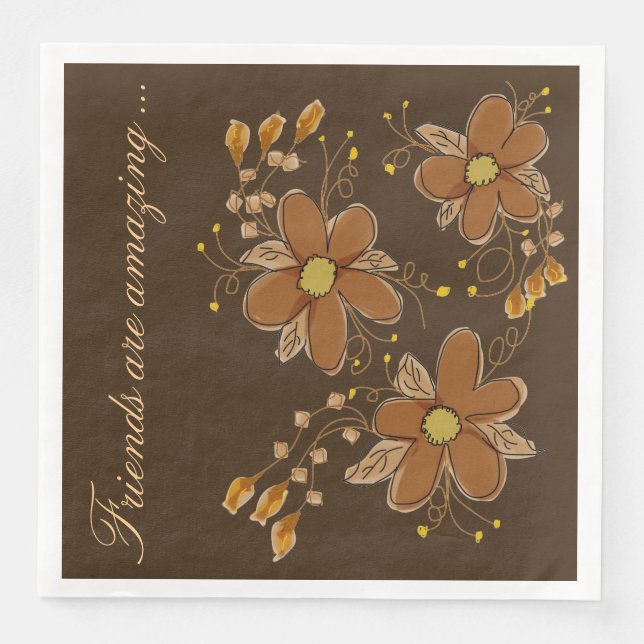 Freunde sind Phantastisch Serviette (Vorderseite)